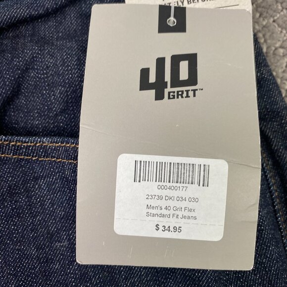 40 Grit by Duluth Trading Jeans Men's 34 x 30 Fits 35 x 31 Standard Fit Blue co - Picture 4 of 16